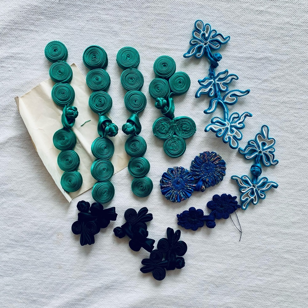 Vintage Handmade Chinese Knot Cheongsam Buttons